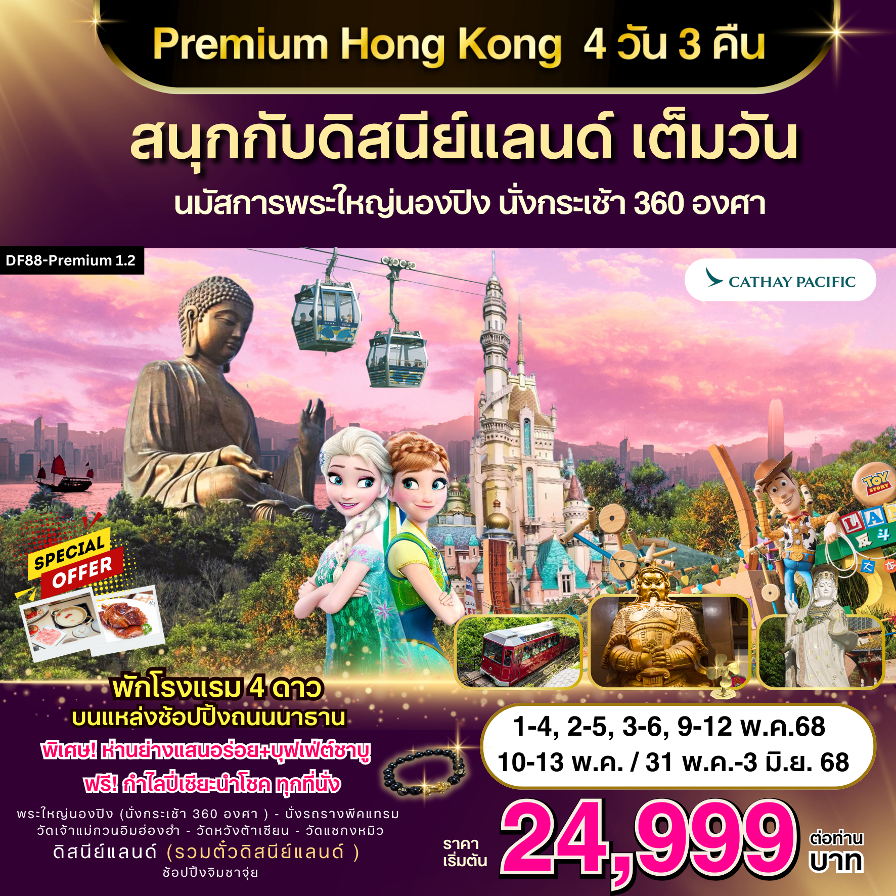 Premium Hongkong-ดิสนีย์แลนด์-พระใหญ่นองปิง